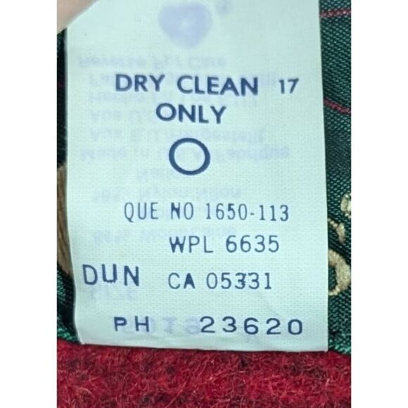 Mens Vtg Orvis Mackinaw Wool Coat Jacket Red Black Buffalo Plaid Southwest Small - Picture 12 of 13